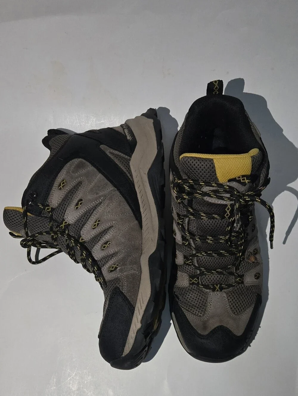​Eddie Bauer Redlodge Mid Hiking Boots Mens 11 Brown Waterproof Trail Shoes